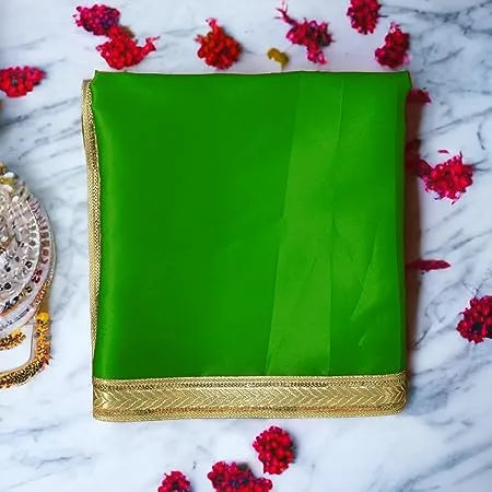 Altar Cloth for Mandir Decoration ( Green )