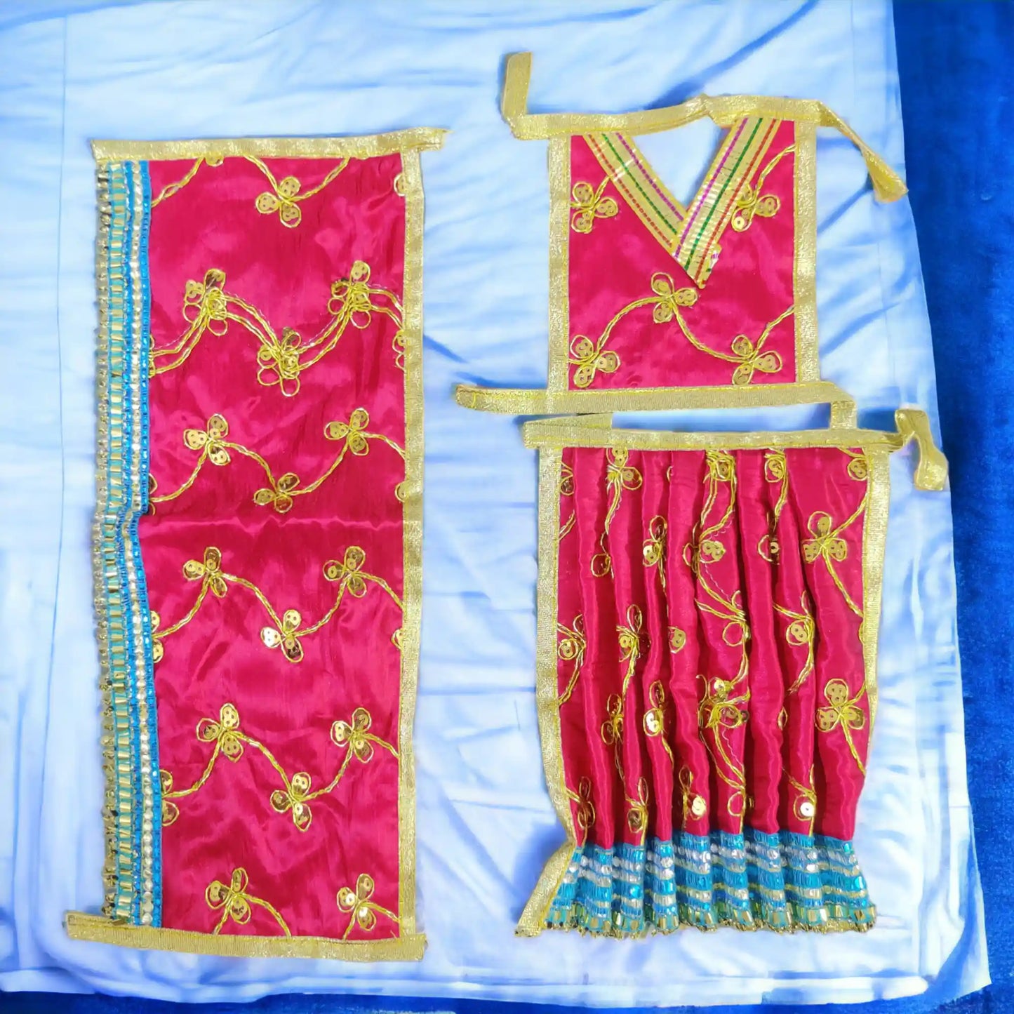 Matarani idol handmade Designer Handwork Mata Rani Lehnga Patka Poshak