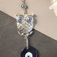 Big Owl Evil Eyes Showpieces | Feng Shui Evil Eye Hanging for Home Entrance