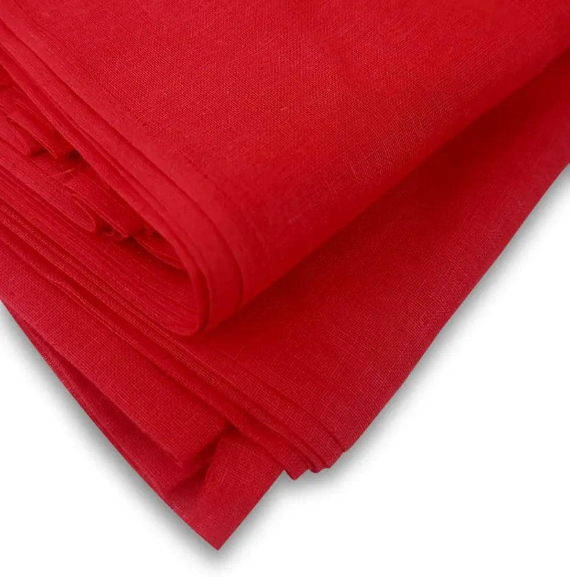 Cotton Cloth for Puja | Red Pooja Cloth | Pooja Cotton Cloth (1 Meter)
