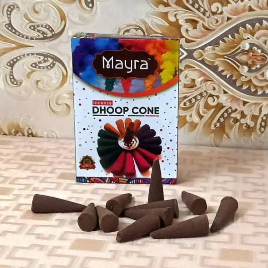 Dhoop Cones for Pooja Mogra Fragrance | Incense Dhoop Sticks for Divine