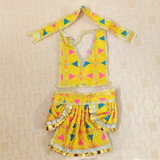 Hanuman Ji Vastra / Bajranbali Yellow Color Langot Set Dress