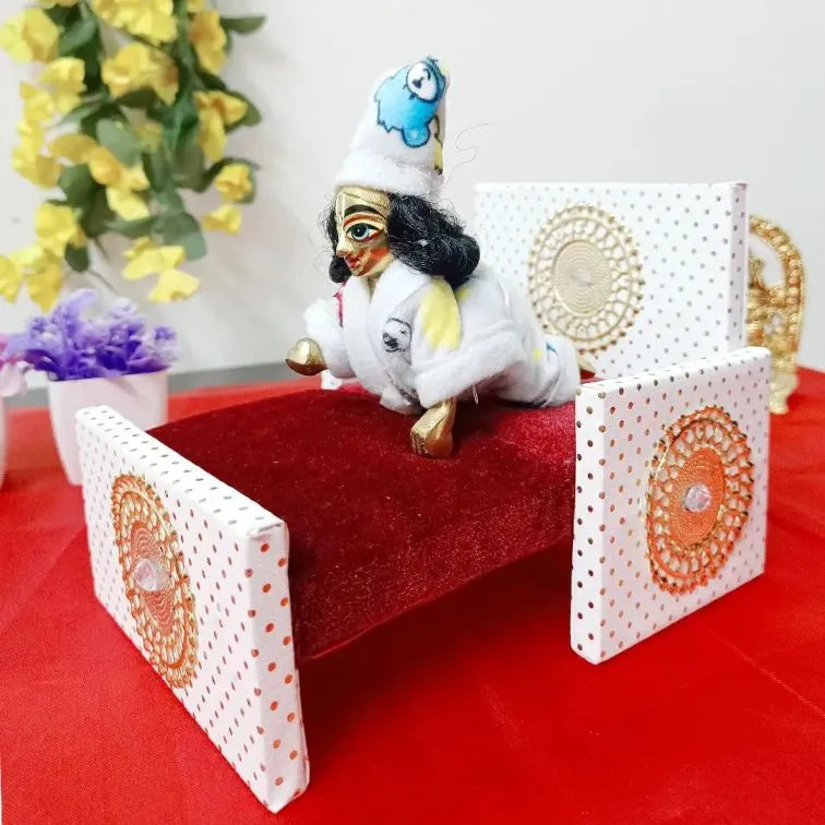 Laddu Gopal Ji Sofa Cum Bed || Wooden Sofa-Cum-Bed for Krishna Ji