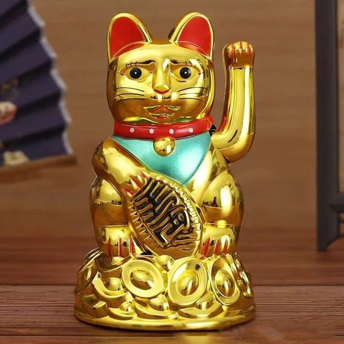 Maneki Neko Cat for Good Luck Health Wealth Prosperity & Happiness, Showpiece