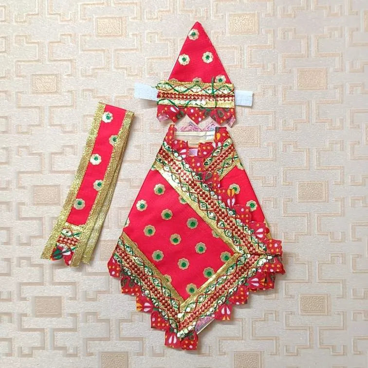 Sai Baba Dress | Sai Baba Vastra/Poshak (Red) - RMCG TRADERS